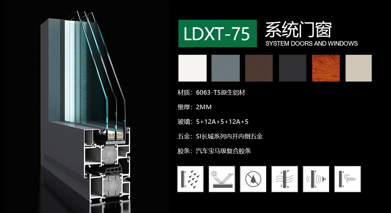 LDXT-75系統門(mén)窗